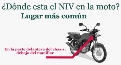 Ubicación NIV en moto